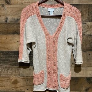 Soft Surroundings XS Knit Tan Sweater